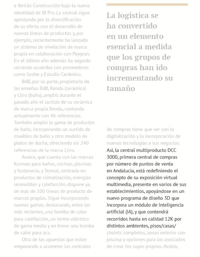 Diseño sin título (48) Extracto de Alimarket hablando sobre la central de compras GRUPO DCC 3000